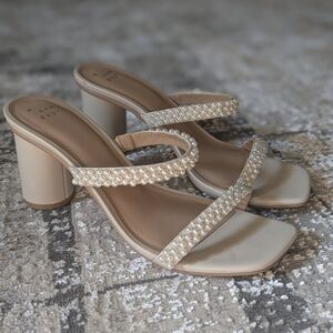 A New Day Audra Pearl Chunky Heels Size 9